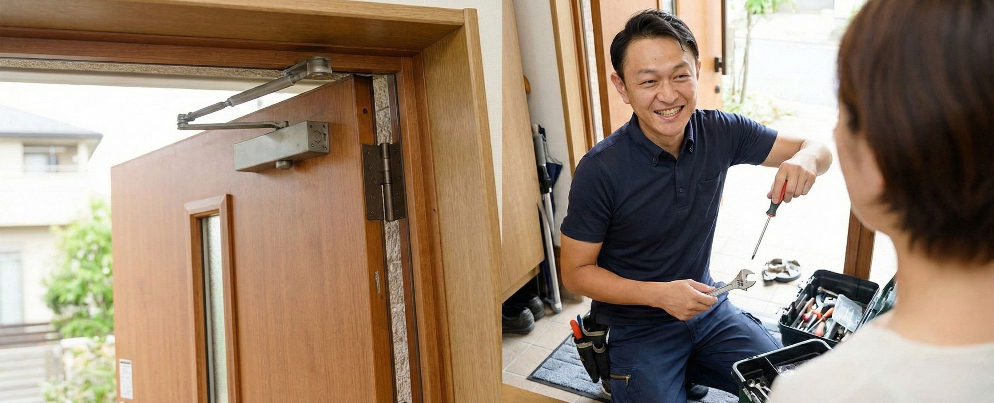 ドアクローザー修理・交換サービスのイメージ