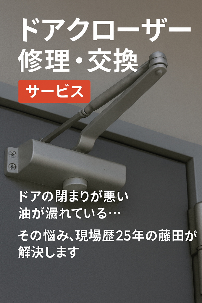 ドアクローザー調整は0円で可能？故障との境界線と業者の実質コストを暴露