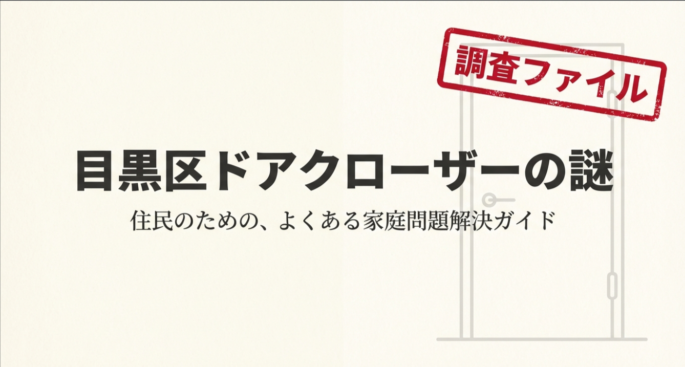 調査ファイル 目黒区ドアクローザーの謎