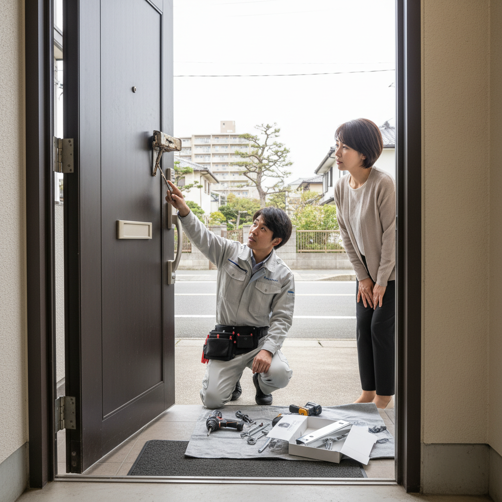 品川区広町でドアクローザー修理・交換が必要な理由と原因