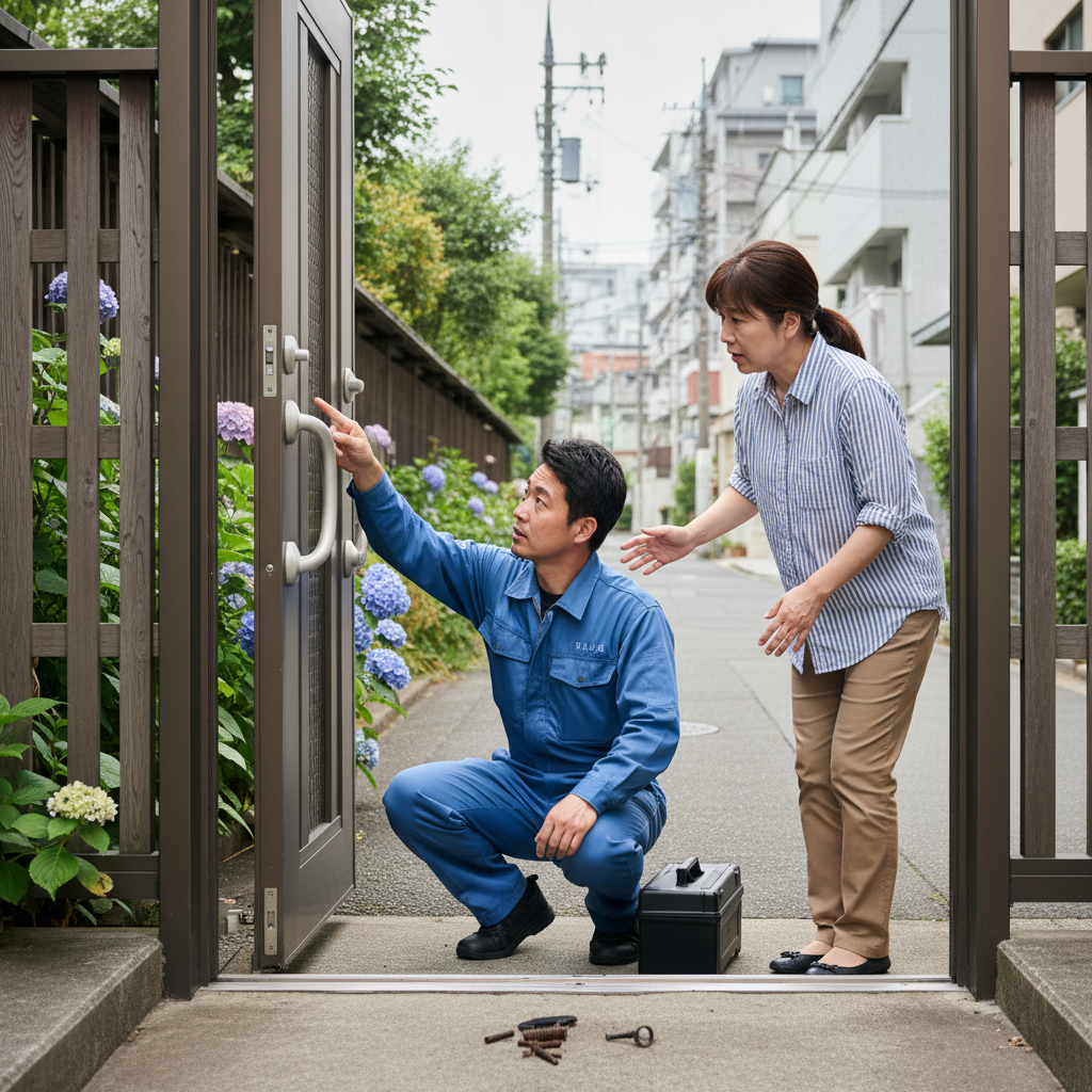 目黒区大岡山でドアクローザー修理・交換が必要な理由と原因