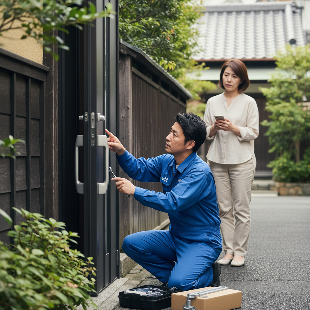 目黒区五本木でのドアクローザー交換！原因と修理のタイミング