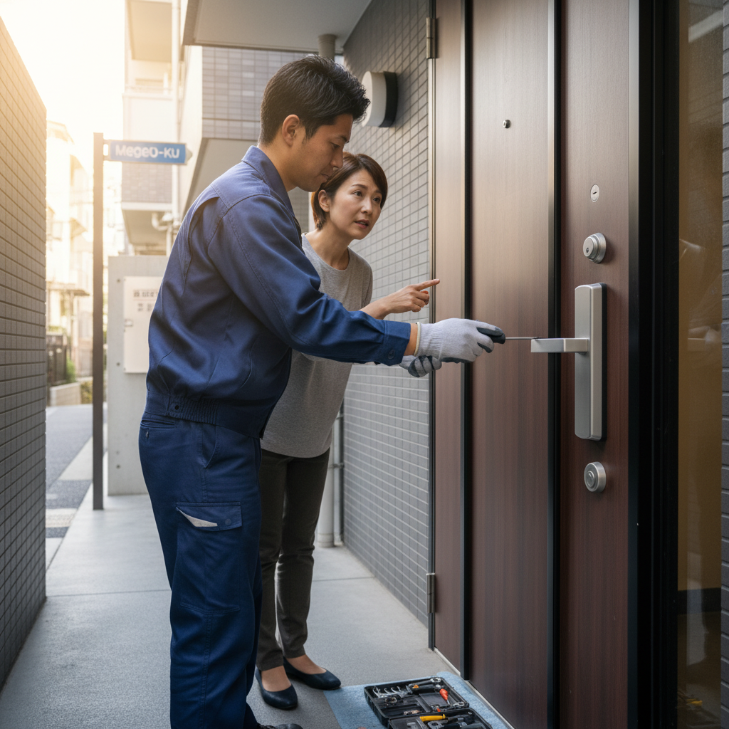 目黒区目黒本町でのドアクローザー修理・交換：原因と対策