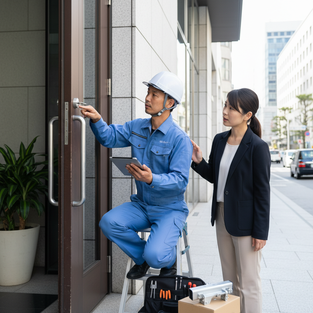 千代田区霞が関のドアクローザー交換：修理が必要なサインとは？