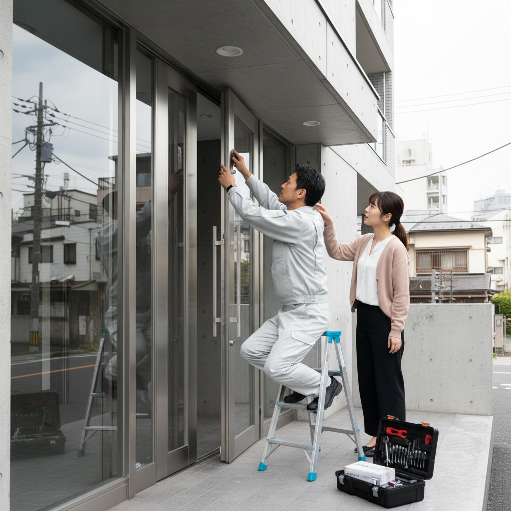 千代田区外神田で多いドアクローザーの故障と修理・交換