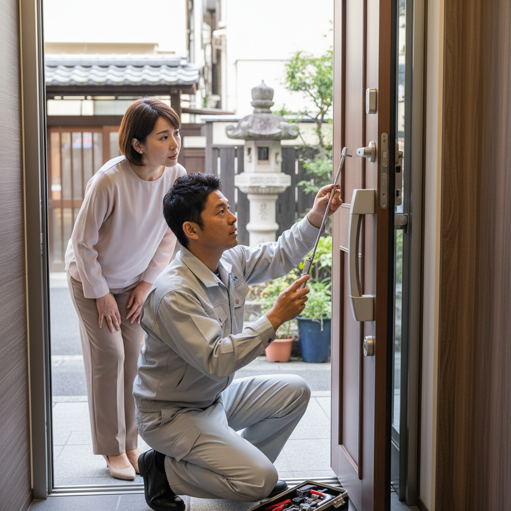 新宿区赤城元町でのドアクローザー修理・交換:原因と対策