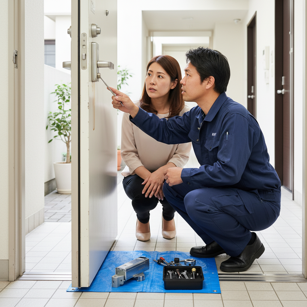 新宿区改代町でドアクローザー交換！修理が必要な症状とは？