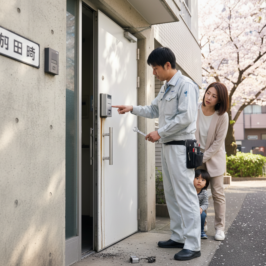 新宿区河田町 ドアクローザー修理・交換が必要な理由と原因
