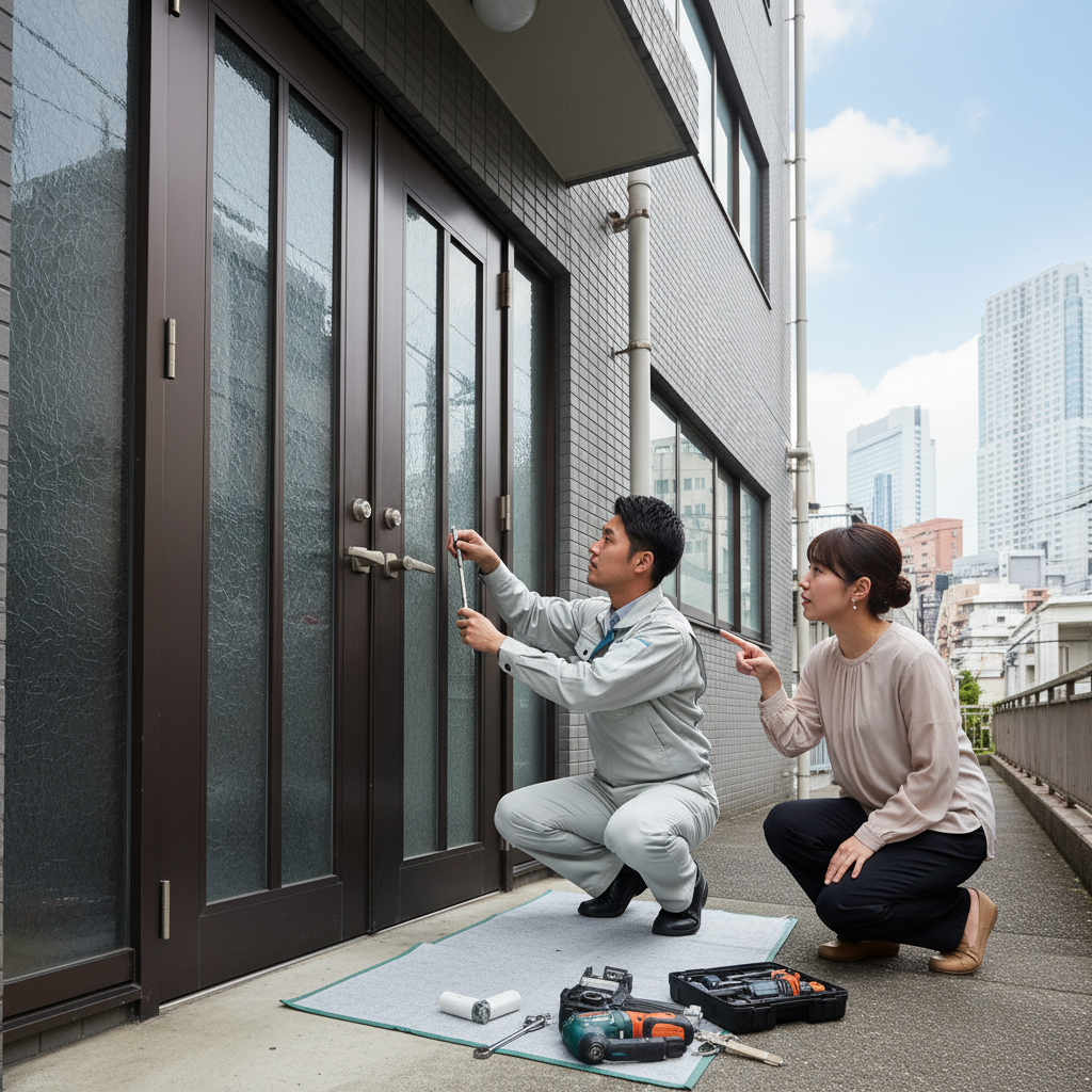新宿区西新宿でのドアクローザー修理・交換：原因と対策