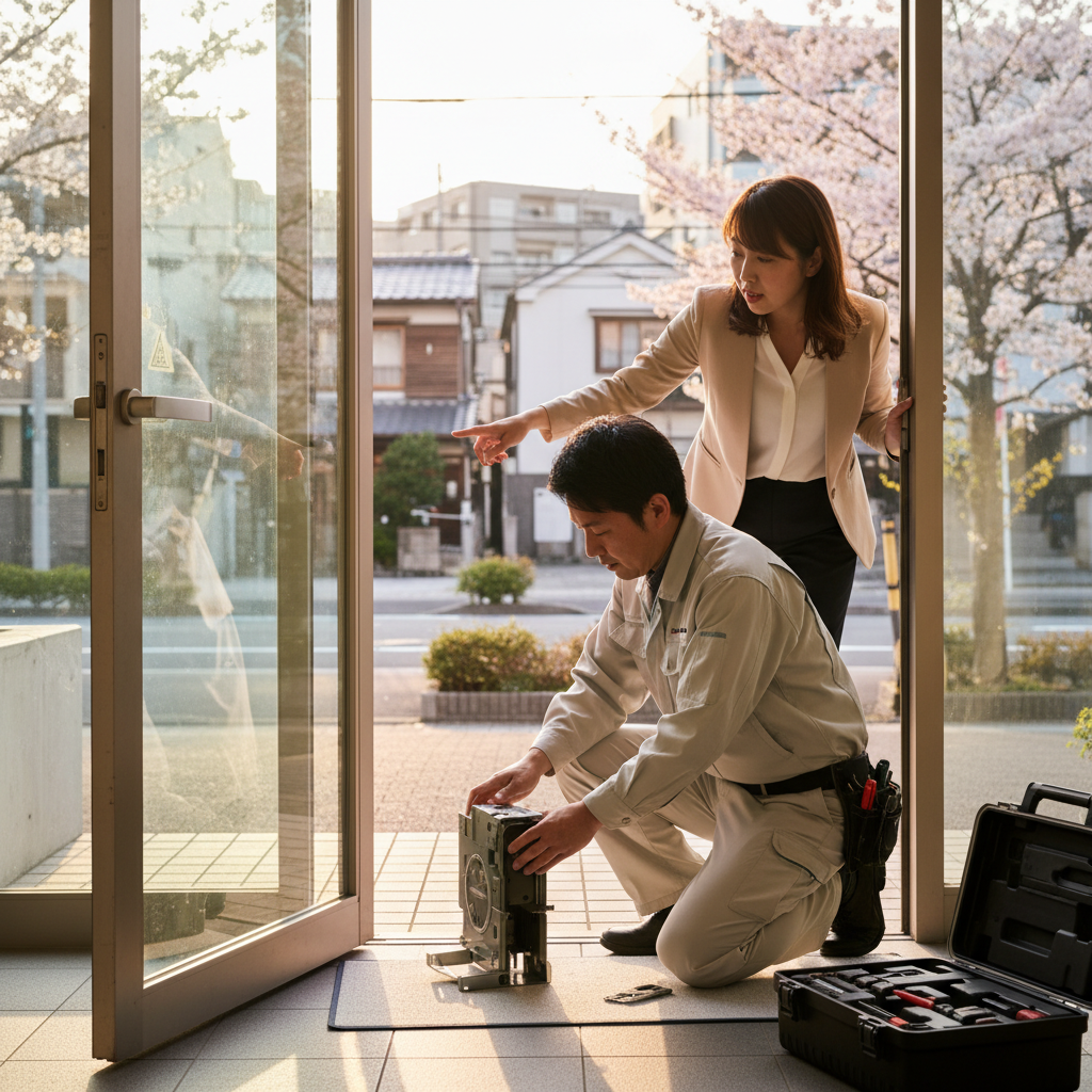 新宿区百人町でのドアクローザー修理・交換：緊急時の対応と原因