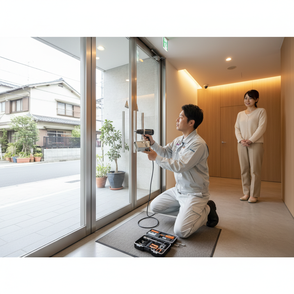 新宿区弁天町でのドアクローザー修理・交換：原因と対策