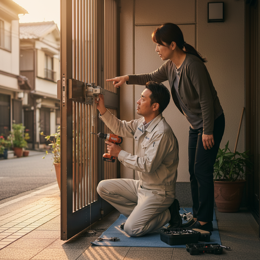 渋谷区道玄坂のドアクローザー修理・交換:原因と対策