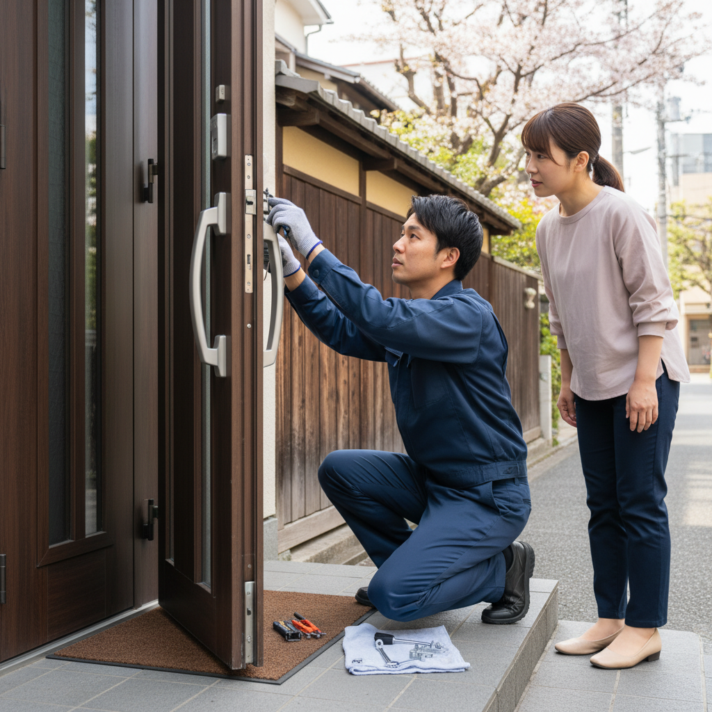 渋谷区猿楽町でのドアクローザー修理・交換：原因と対策