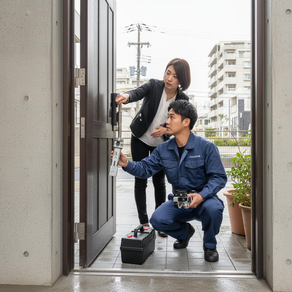 渋谷区初台でのドアクローザー修理・交換：緊急時の対応と原因