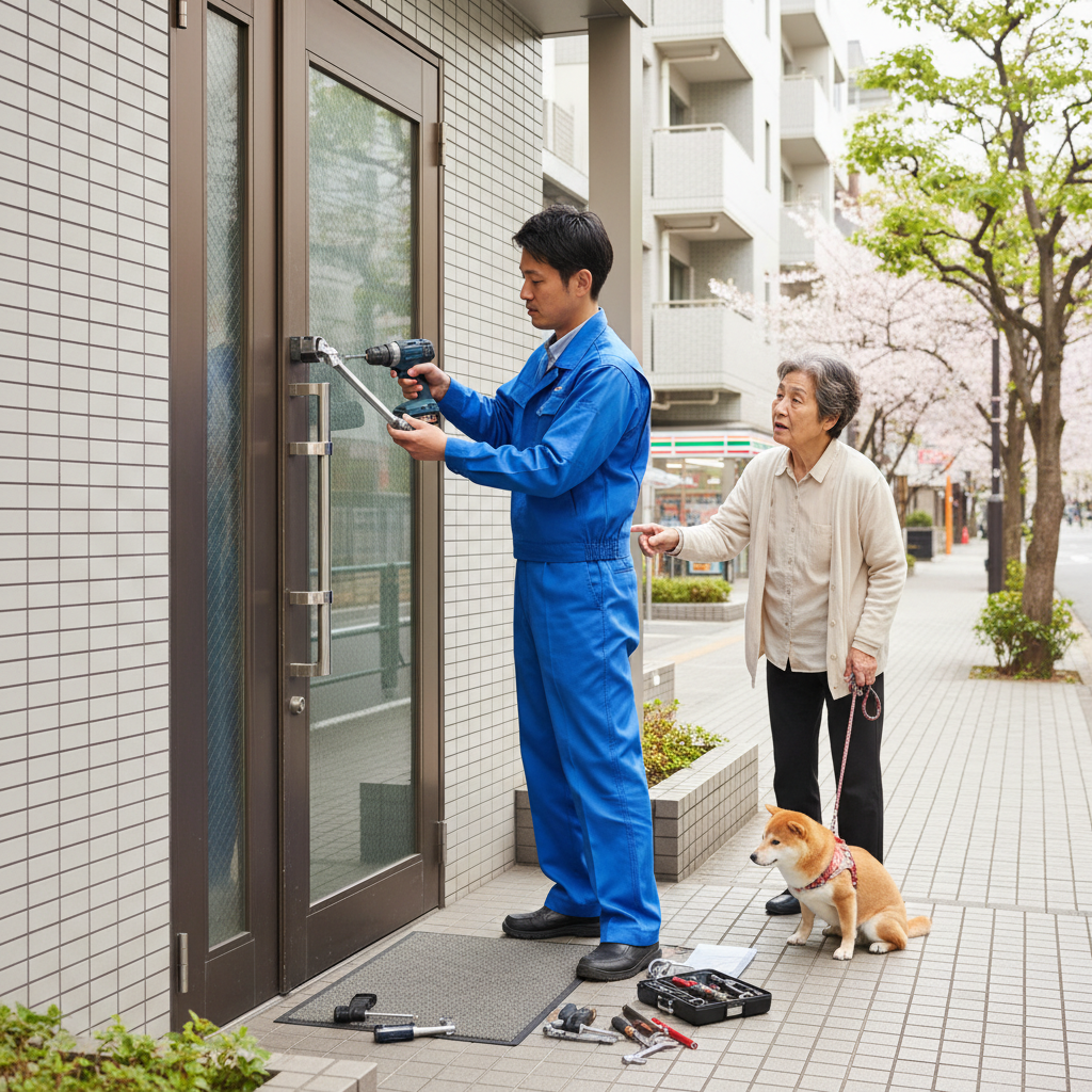 北区王子でドアクローザー交換！原因と修理のポイント