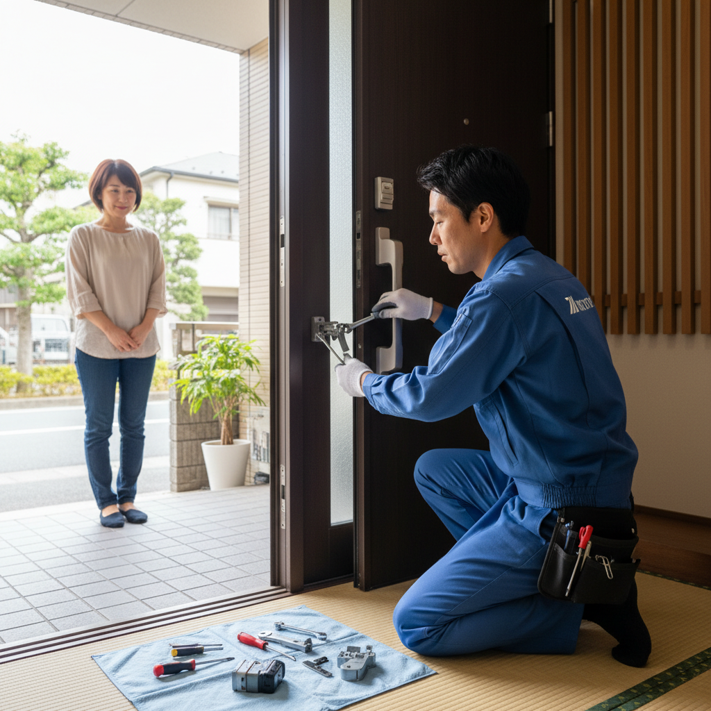 北区十条仲原のドアクローザー修理・交換｜原因と自分でできること