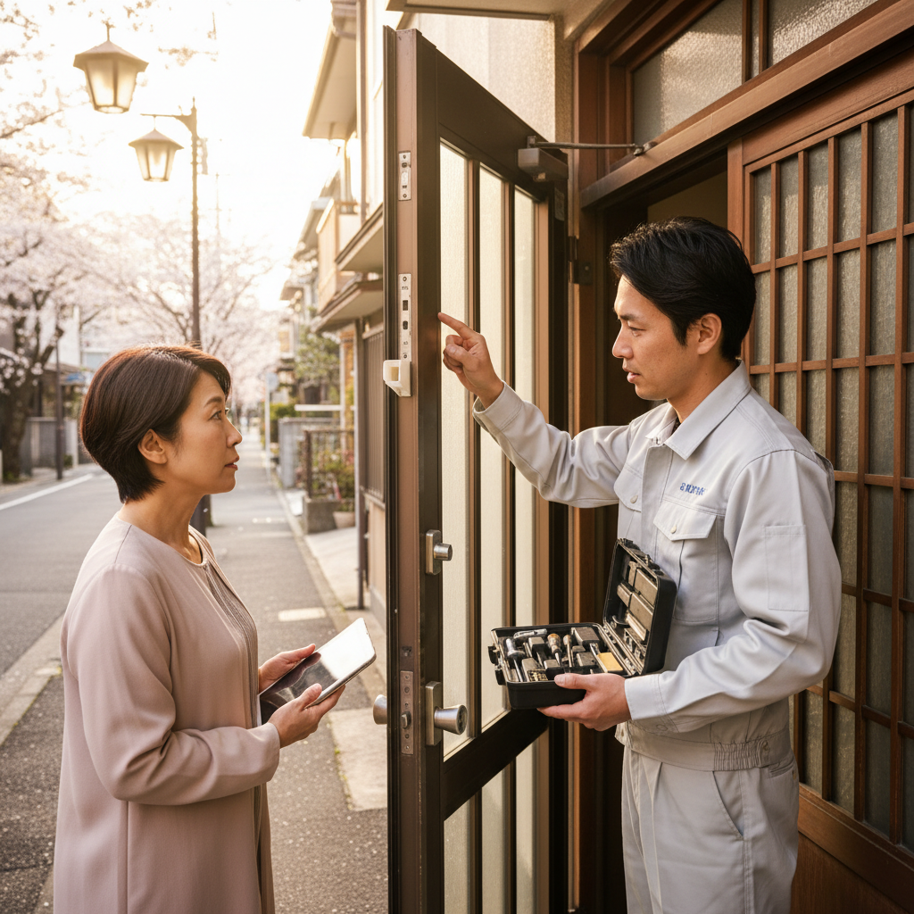 北区田端でのドアクローザー修理・交換：症状と原因をチェック