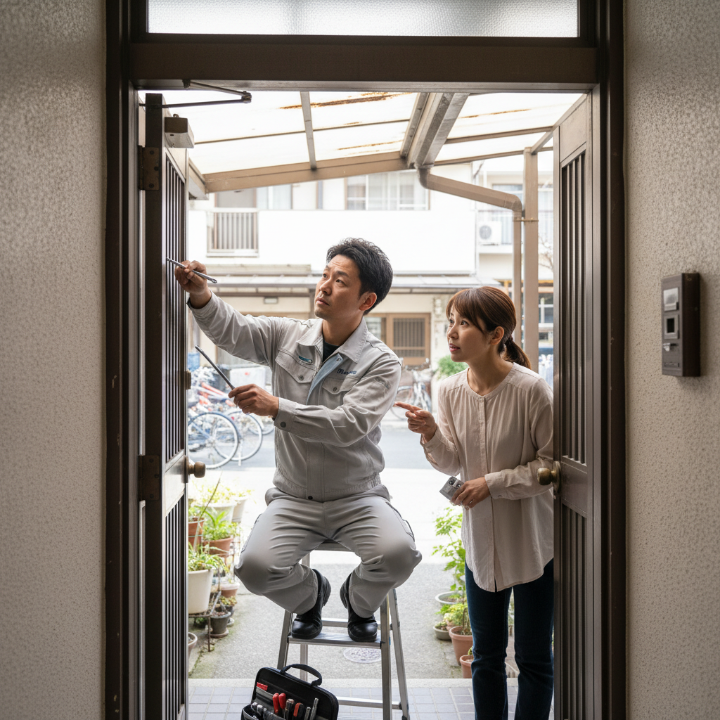 足立区鹿浜のドアクローザー修理・交換：原因と対策