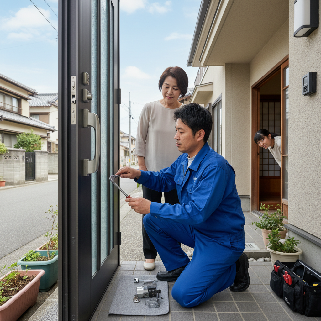 足立区東和のドアクローザー交換、緊急時の修理と安全対策