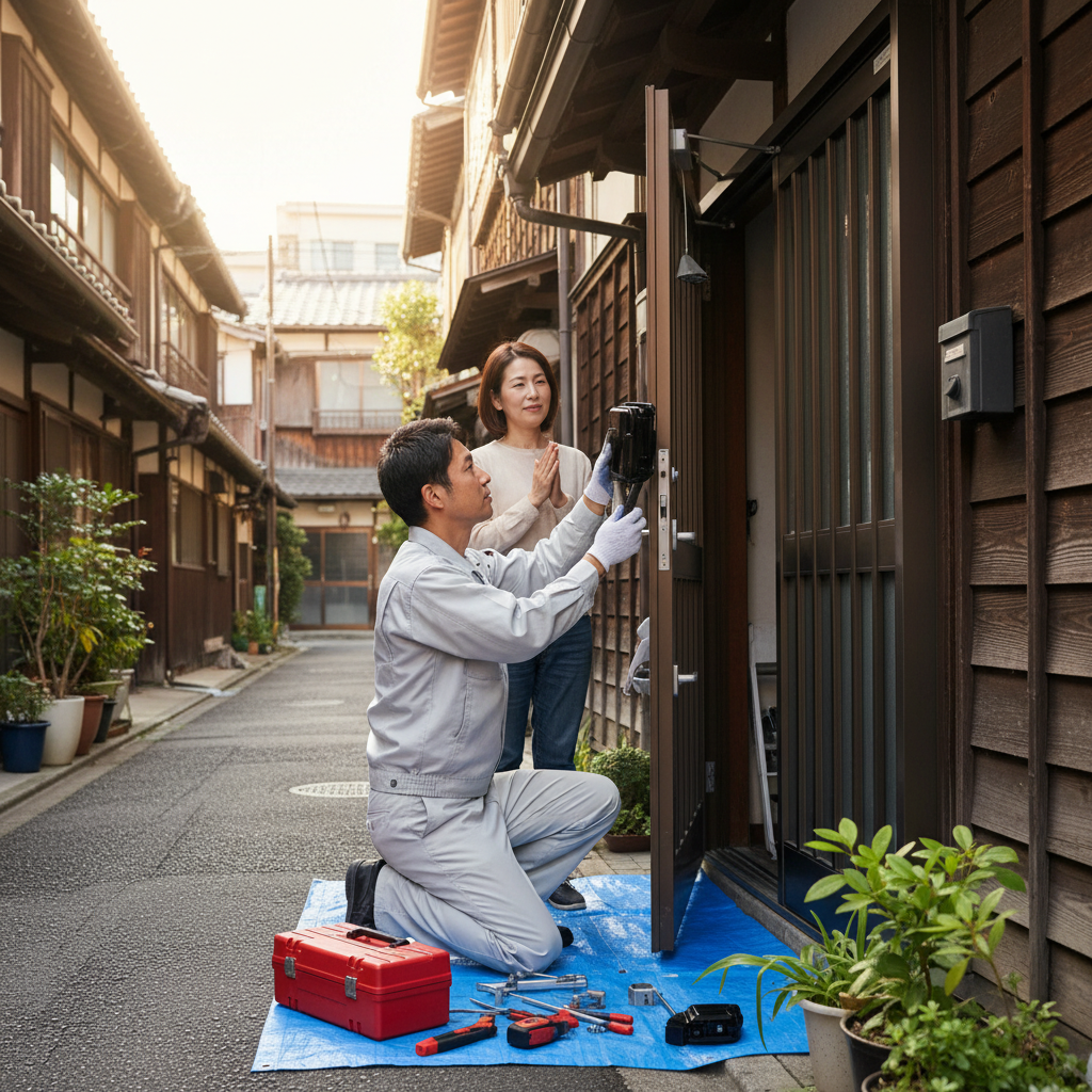 台東区入谷のドアクローザー交換！原因と修理のポイント