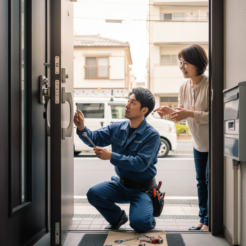 台東区駒形でのドアクローザー交換、放置せずに早めの修理を