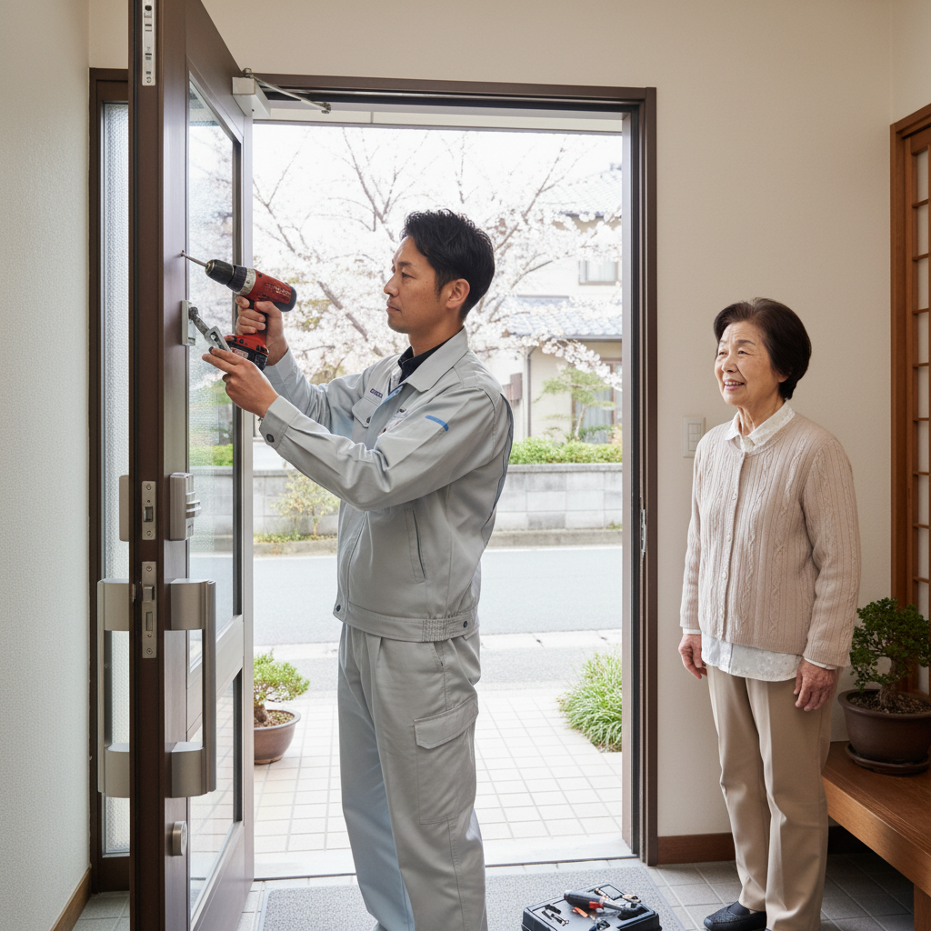 台東区千束でドアクローザー交換！最適な修理方法とは？