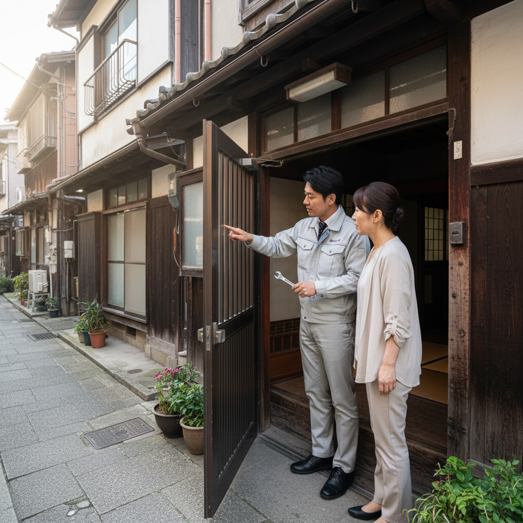 台東区竜泉でドアクローザー交換が必要な理由とサイン