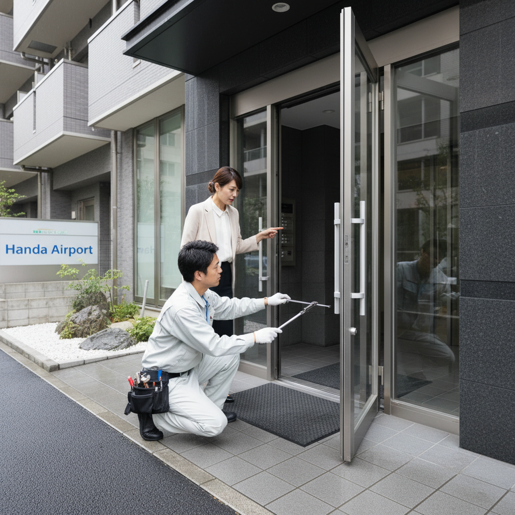 大田区 羽田空港でドアクローザー修理・交換が必要な理由とタイミング