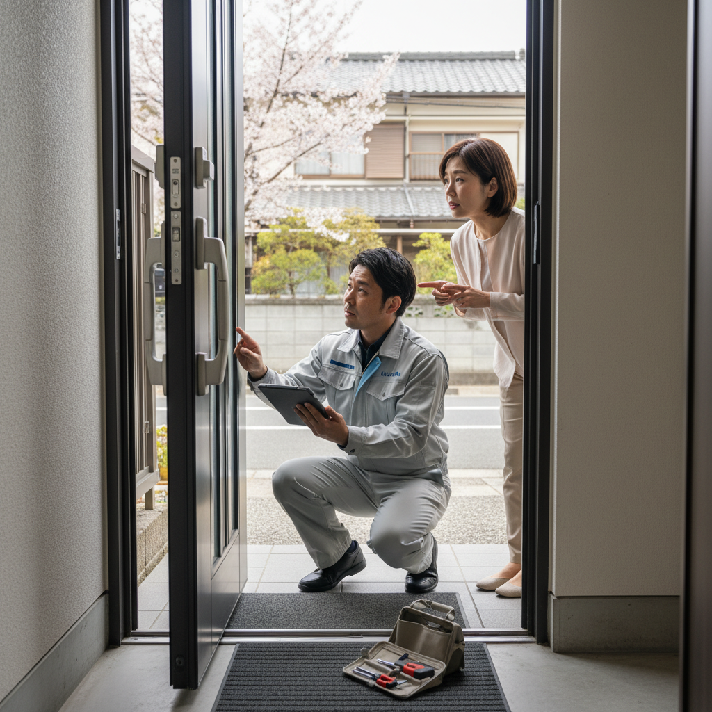 大田区雪谷大塚町 ドアクローザー交換:症状と原因を徹底解説