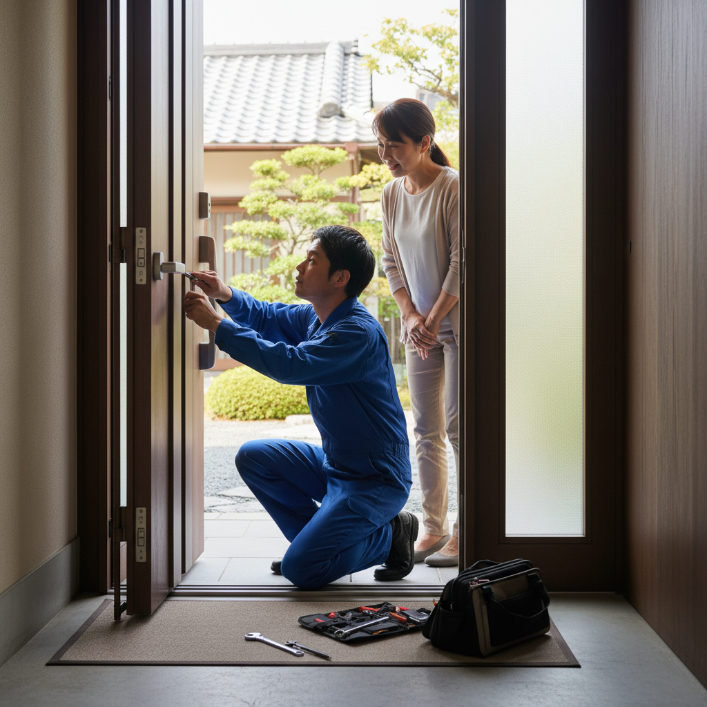 世田谷区駒沢でドアクローザー交換！原因と修理の重要ポイント