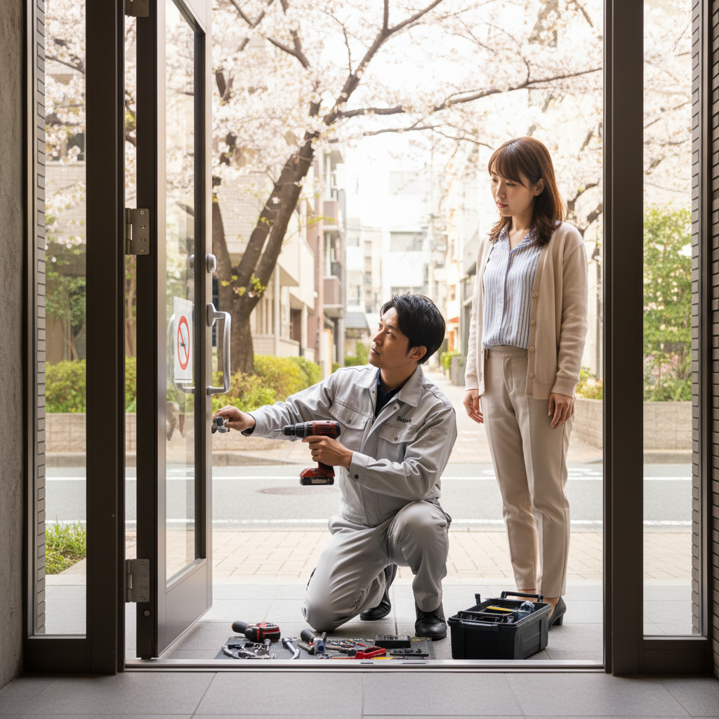 世田谷区三宿のドアクローザー修理・交換:原因と放置するリスク