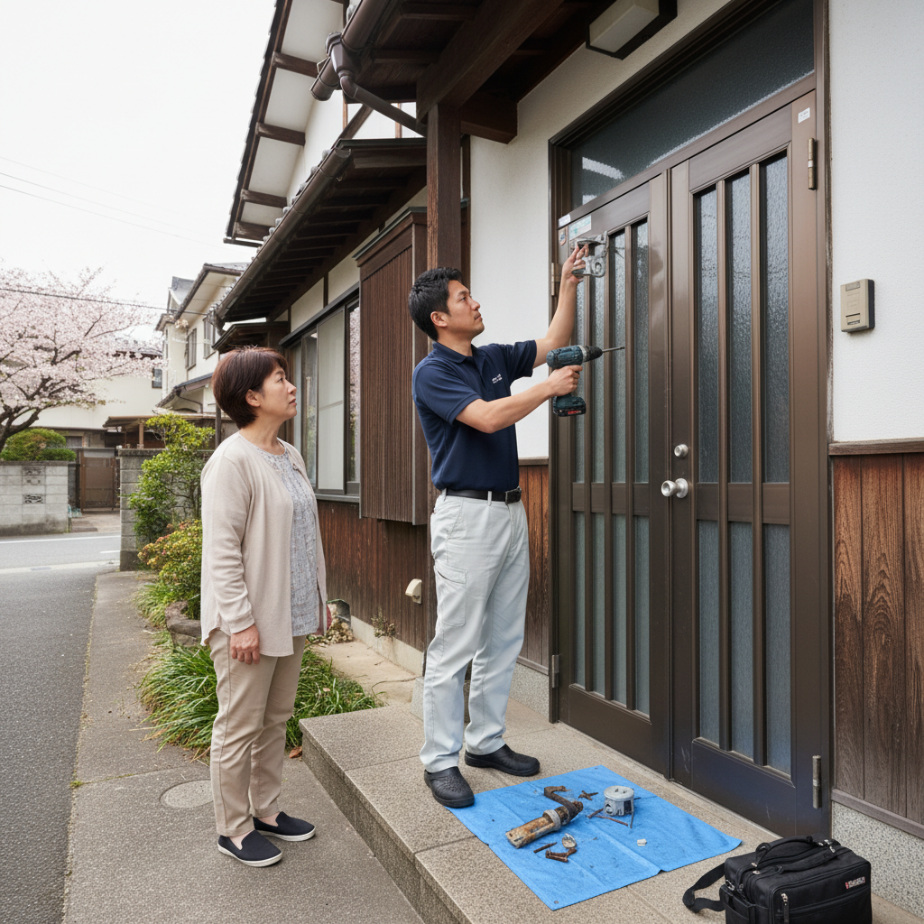 世田谷区桜上水でドアクローザー交換！原因と放置するリスク