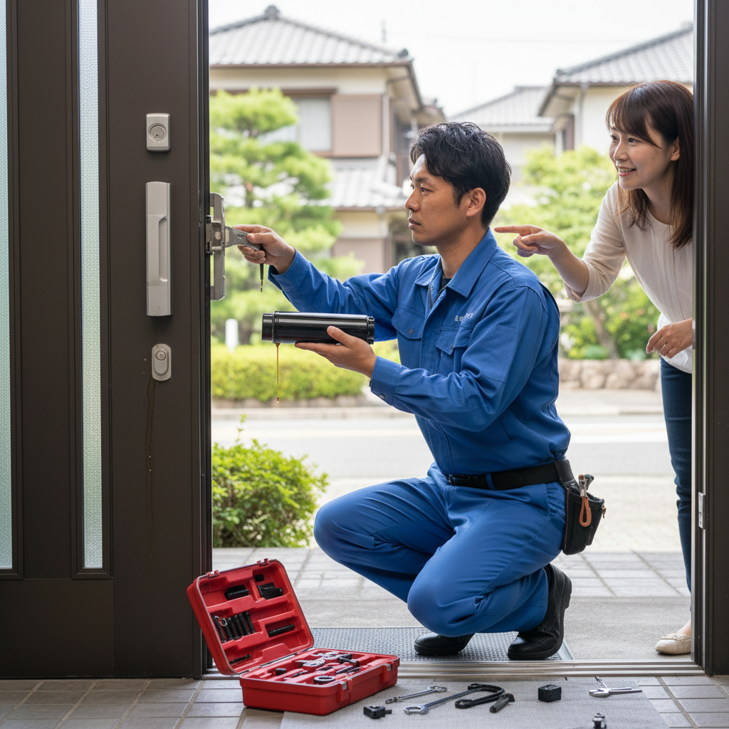世田谷区玉堤のドアクローザー交換｜原因と修理のポイント