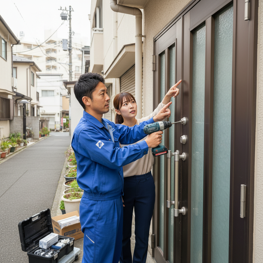 中野区沼袋のドアクローザー修理・交換：原因と対策