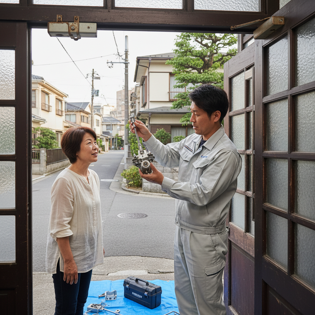 中野区丸山で多いドアクローザー交換の理由と修理の重要性