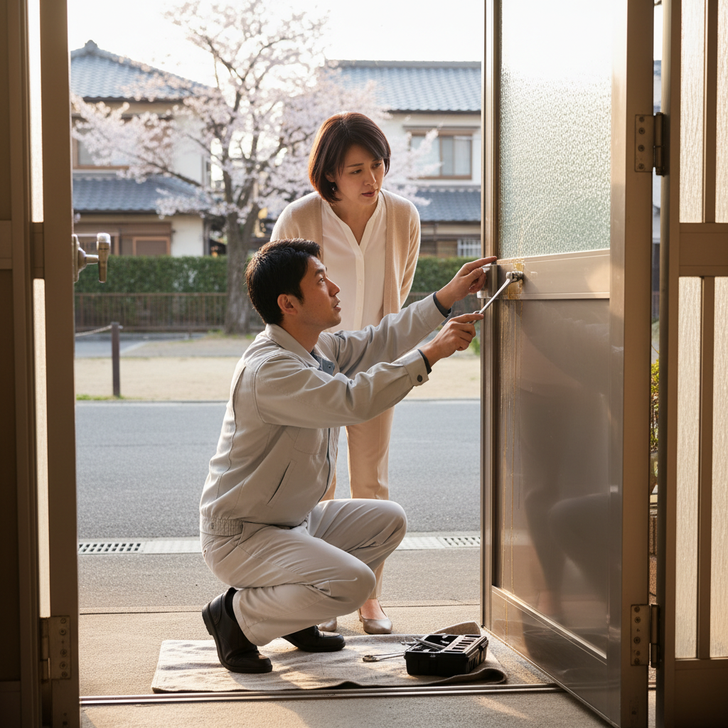 杉並区天沼で多いドアクローザーの故障と修理・交換の必要性