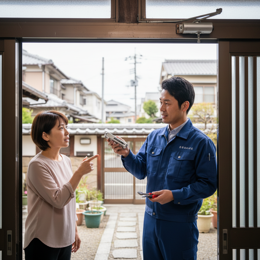 板橋区成増でドアクローザー交換！修理が必要な症状とは？