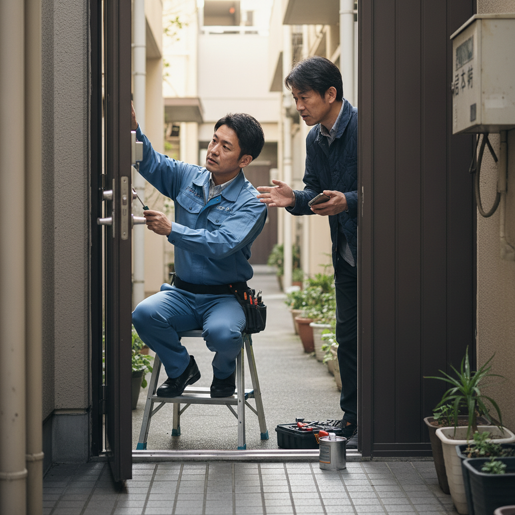 板橋区宮本町 ドアクローザー交換が必要?原因と応急処置