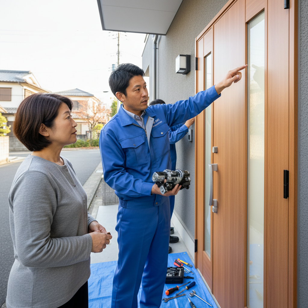 板橋区赤塚でドアクローザー交換！原因と修理の重要性