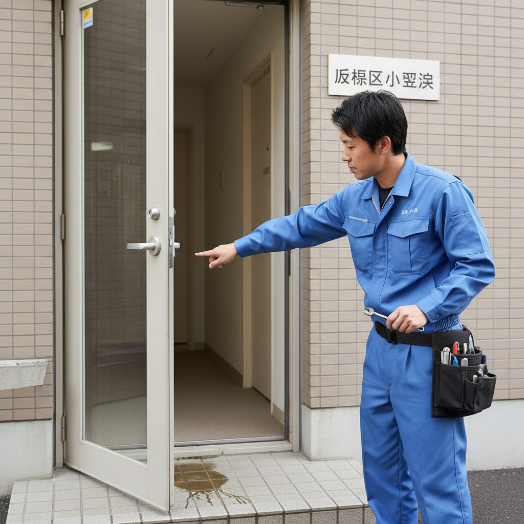 板橋区小豆沢でドアクローザー修理・交換が必要な理由と症状