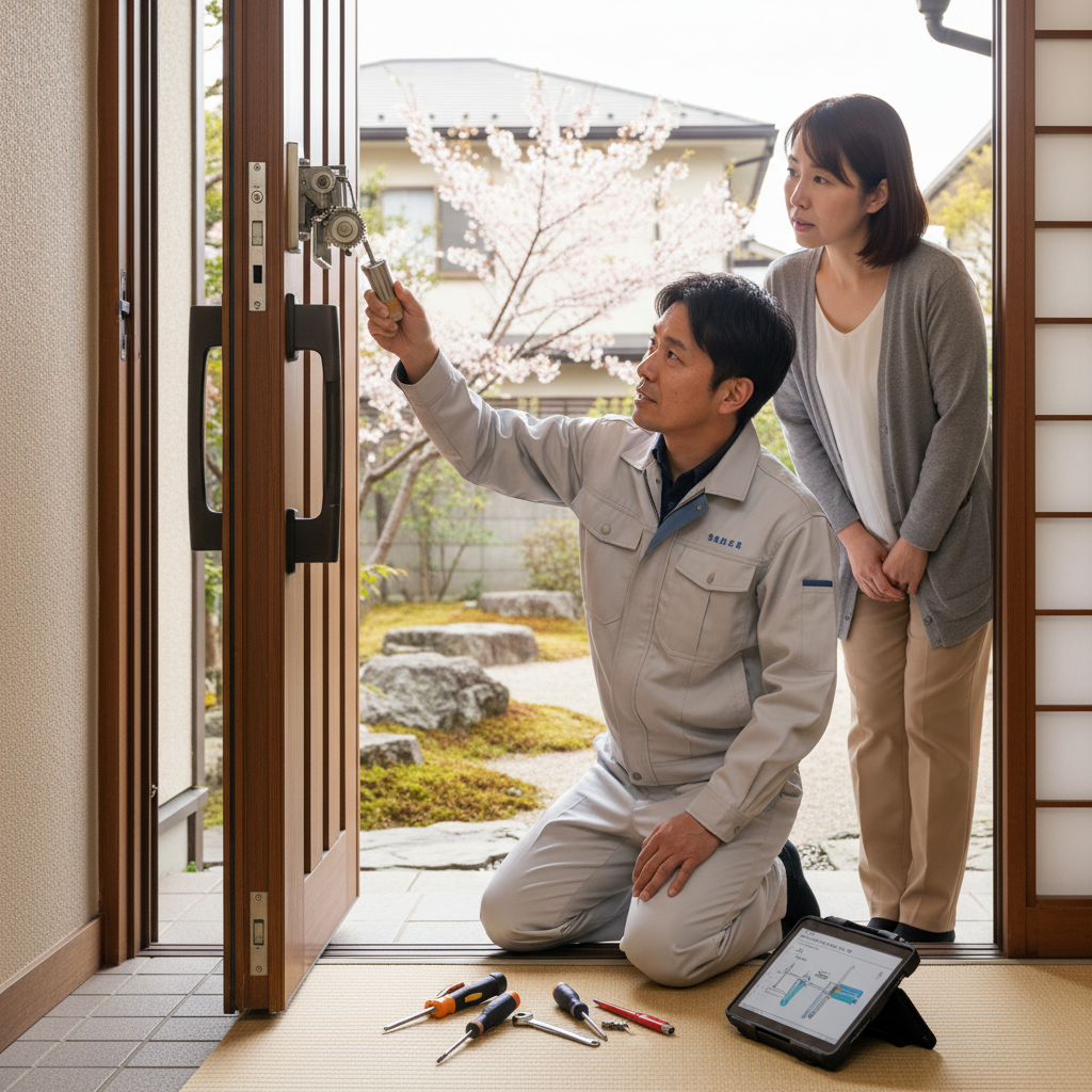 板橋区大原町でのドアクローザー修理・交換：症状と原因をチェック