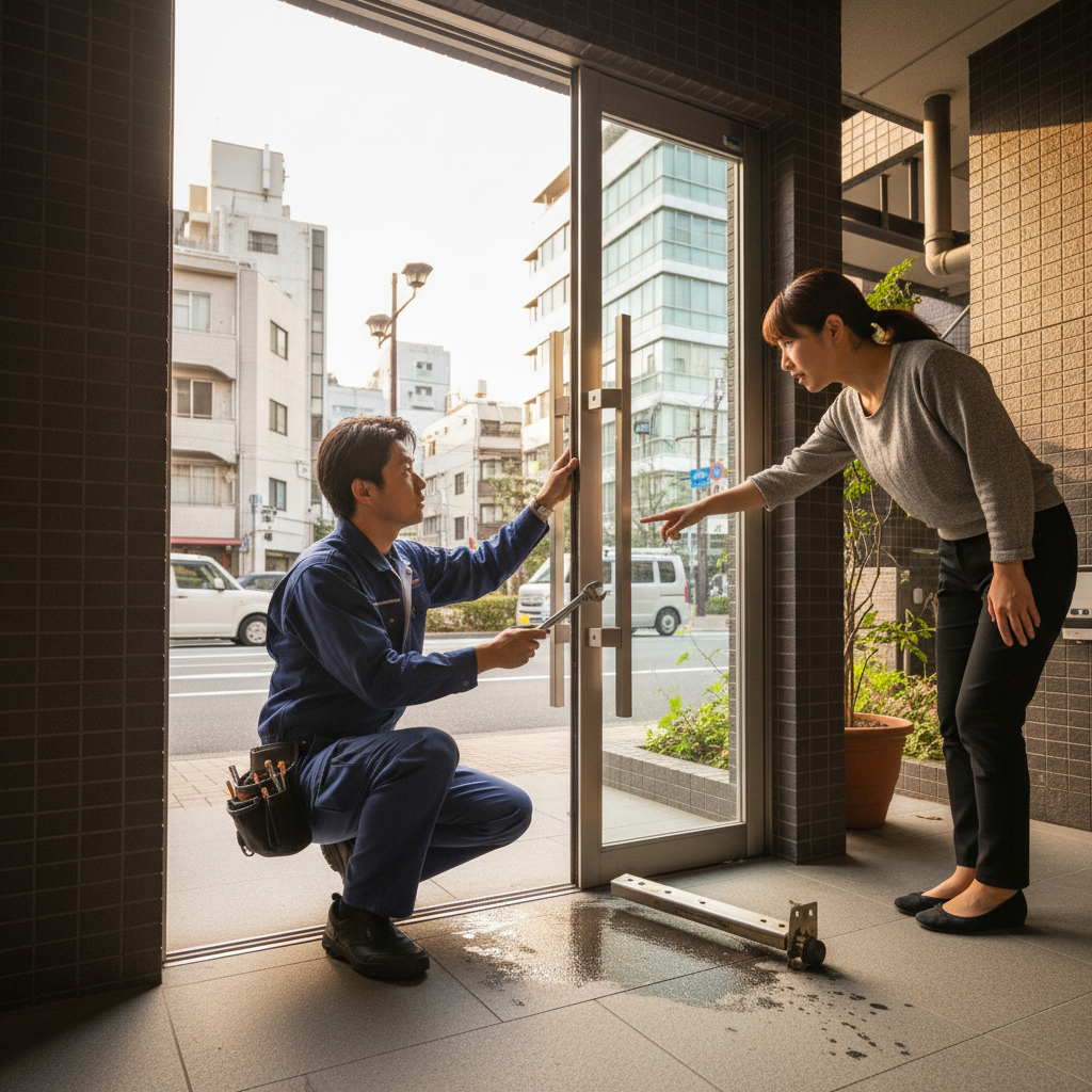 中央区 中央でドアクローザー交換が必要な理由と緊急時の対応