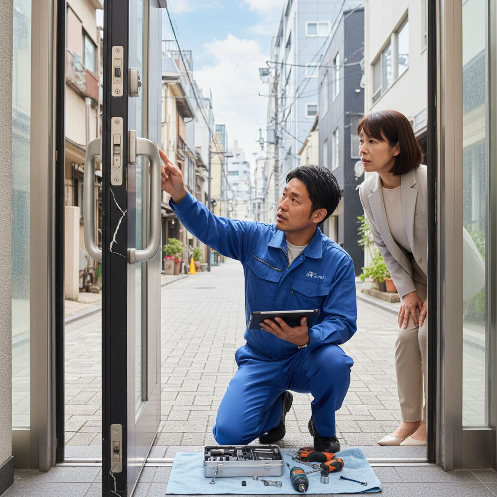 中央区 京橋でドアクローザー修理・交換が必要な理由と症状