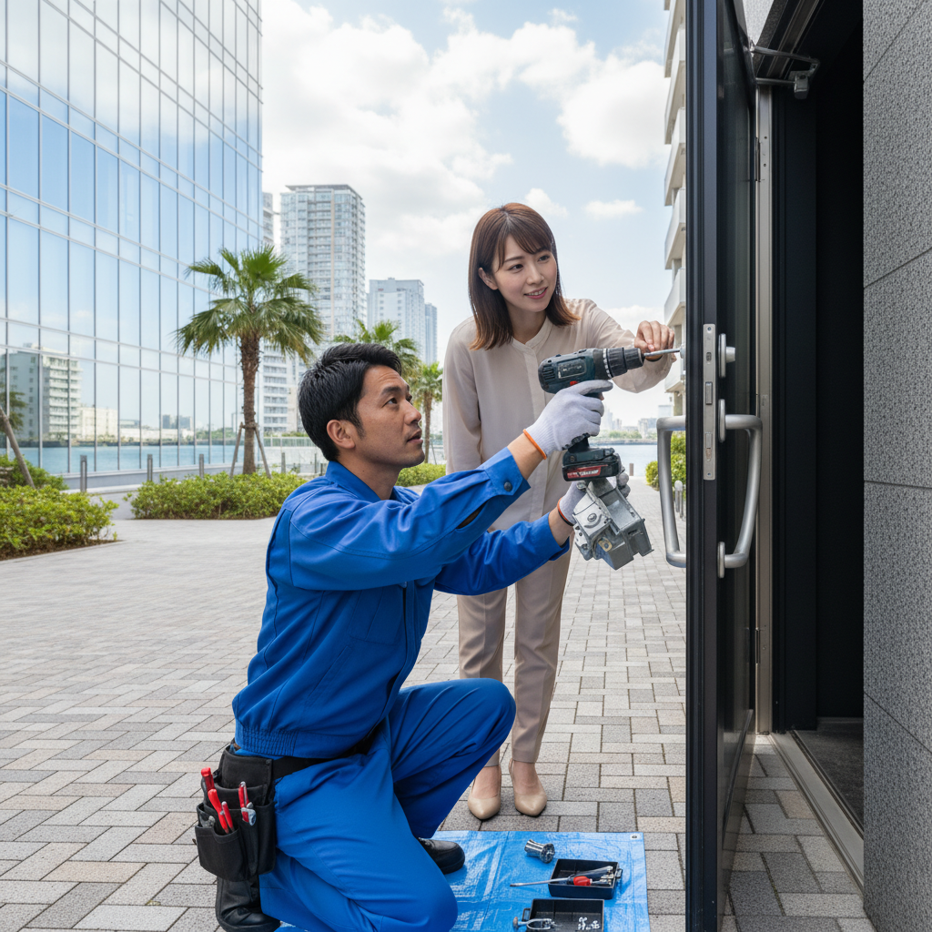 中央区晴海でのドアクローザー交換:原因と最適な修理方法