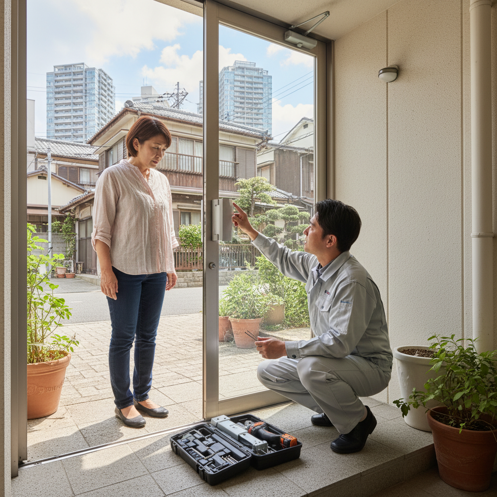 中央区佃のドアクローザー交換：原因と最適な修理方法