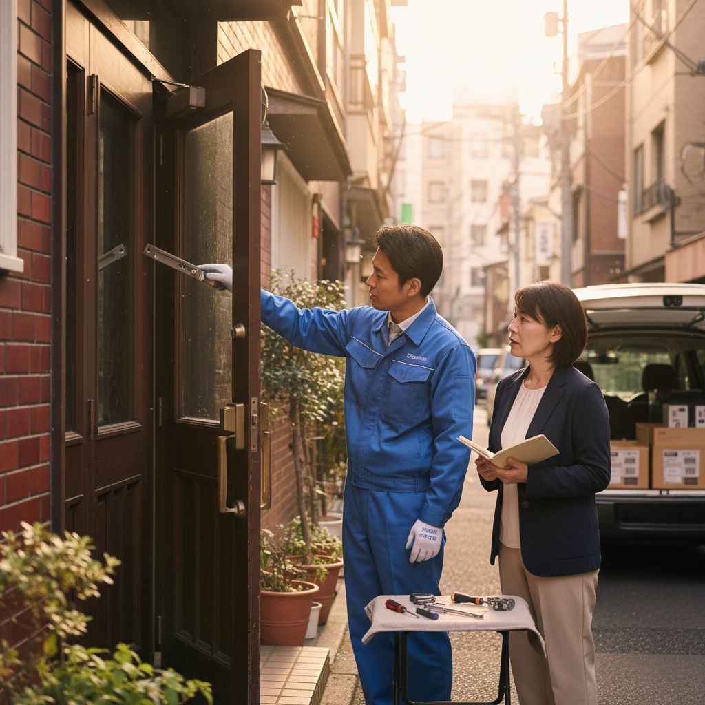 中央区馬喰町でのドアクローザー修理・交換：お困りごとの原因と対策