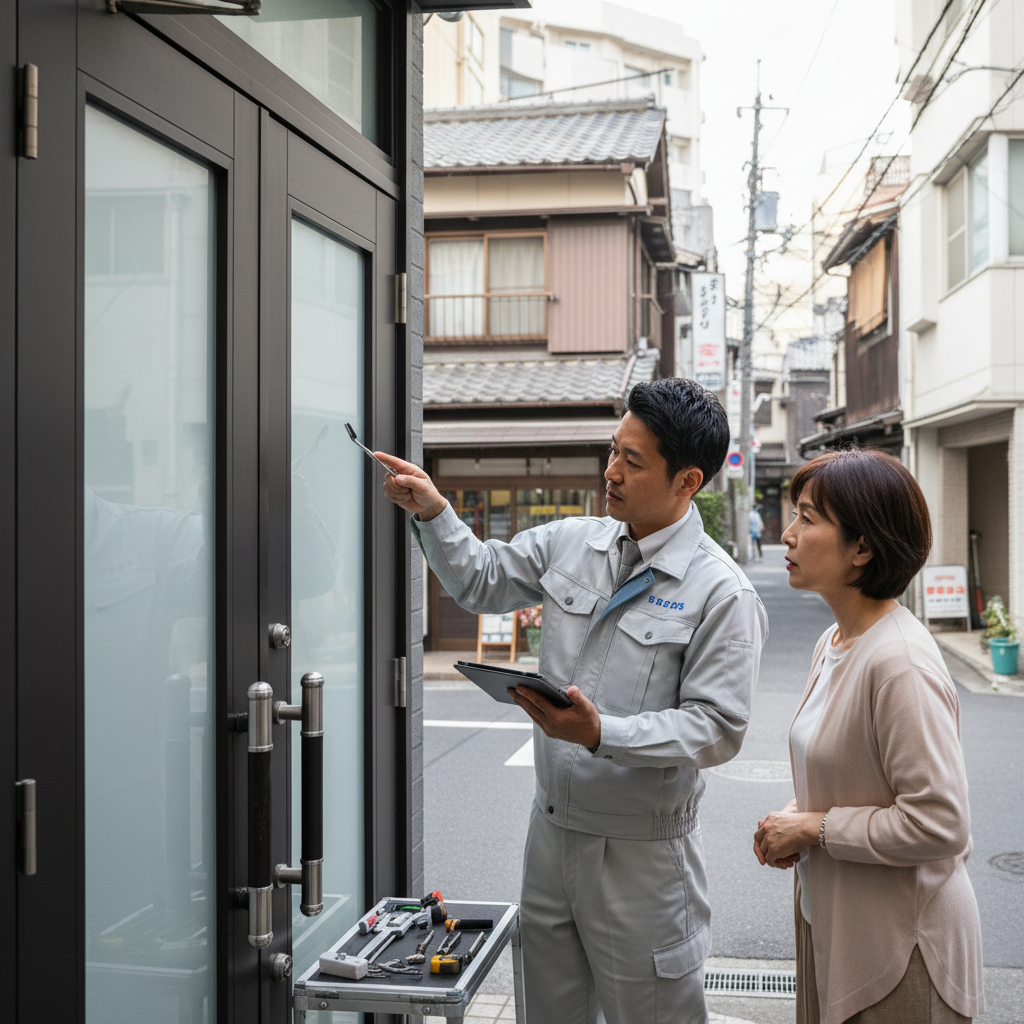 中央区大伝馬町でのドアクローザー修理・交換:原因と対策