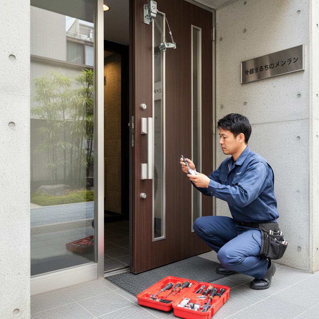 中央区すすきの町 ドアクローザー修理・交換｜原因と自分でできること