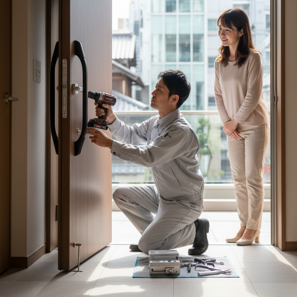 中央区 中央でドアクローザー交換！原因と修理・交換のタイミング