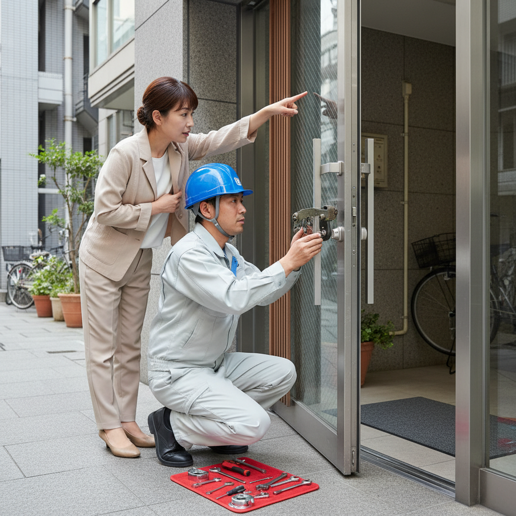 ドアクローザー交換｜中央区・千代田区でよくある原因と症状